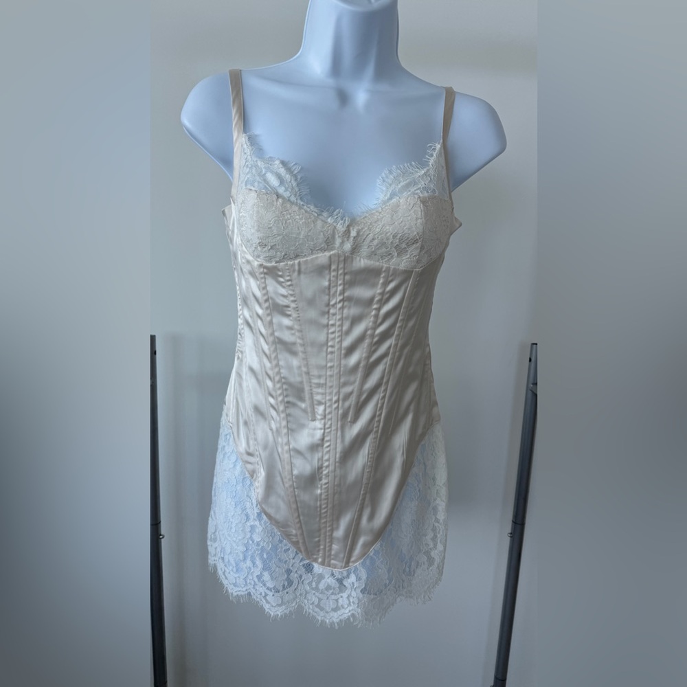 Ivory Lingerie Mini Dress - Finesse